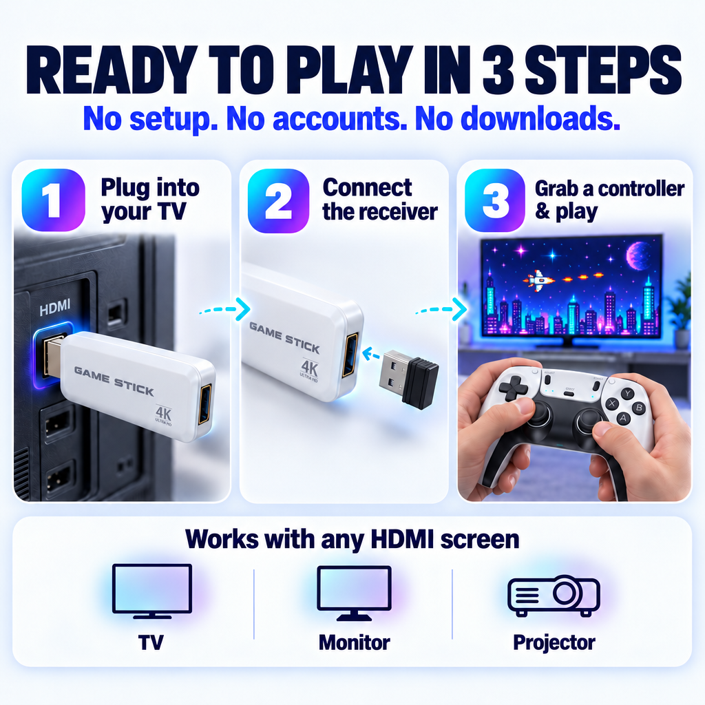 Pixrcade™ Console Game Stick